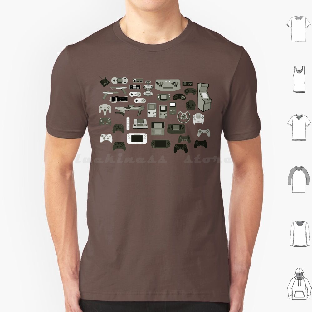 Retro Gaming Guy - Zelfcontrole T-shirt groot formaat 100% katoen