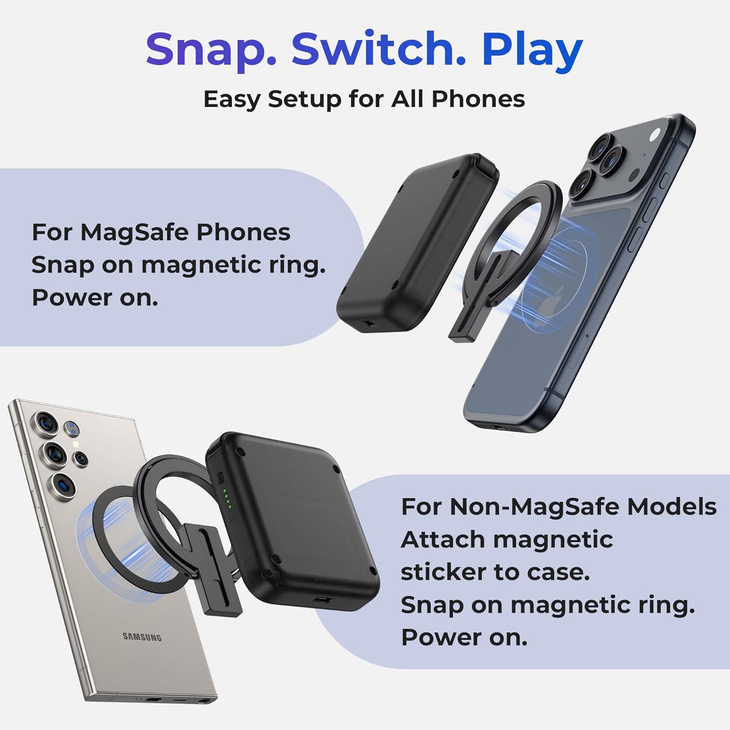 Retro Gaming On Phone - M4 Snap-On Mobiele Gaming Controller voor