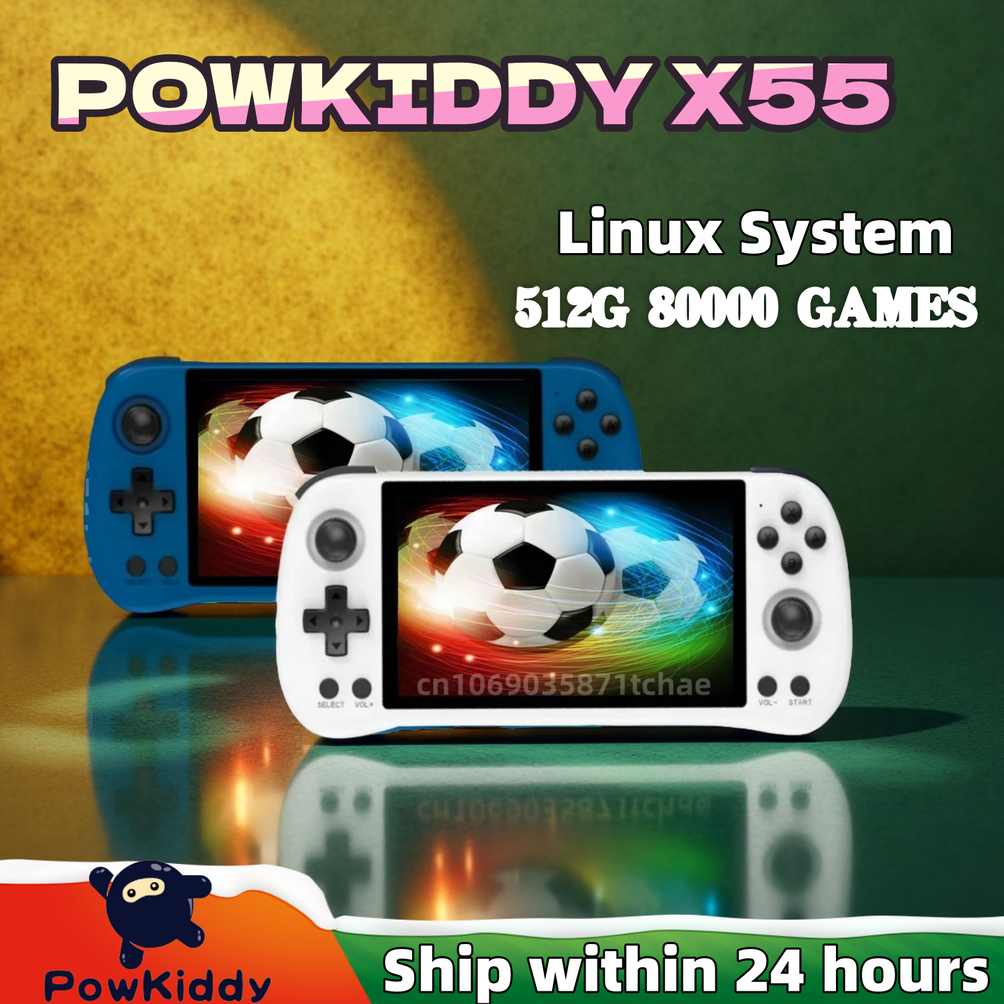 Retro Gaming Gameboy - POWKIDDY X55 Handheld Game Console Retro