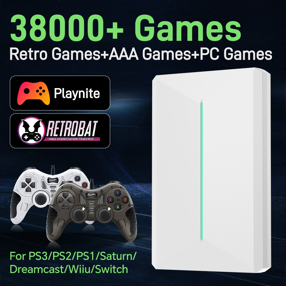 Retro Gaming Ps3 - Playnite & Retrobat 500GB Game Harde