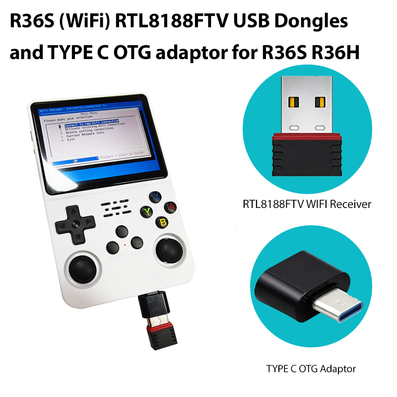 Retro Gaming In 2026 - 2026 R36S (WiFi) RTL8188FTV USB-dongles en