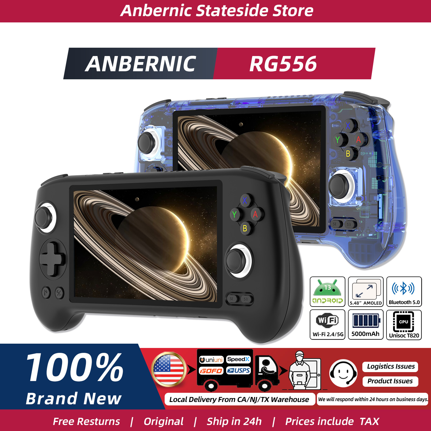 Retro Gaming Images - ANBERNIC RG556 Retro Handheld Game Android