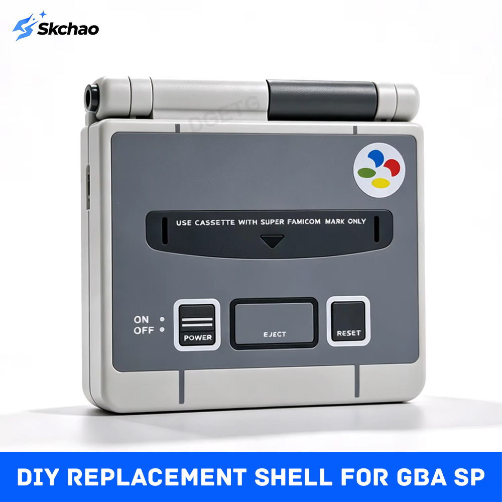 Retro Gaming Gameboy - DIY-renovatiebehuizing voor GBA SP-gameconsole Valbestendig Krasbestendig