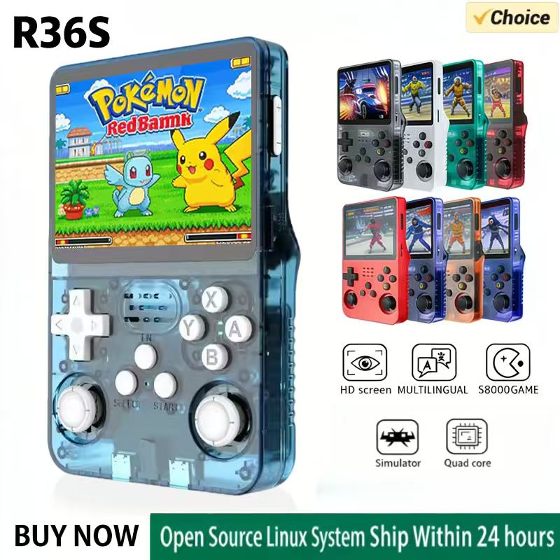 Retro Gaming R36S - R36S Handheld Game Console ARKOS Systeem