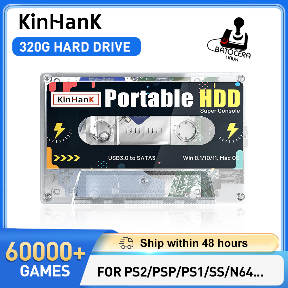 Retro Gaming Batocera - KINHANK Super Console 320G Gaming HDD