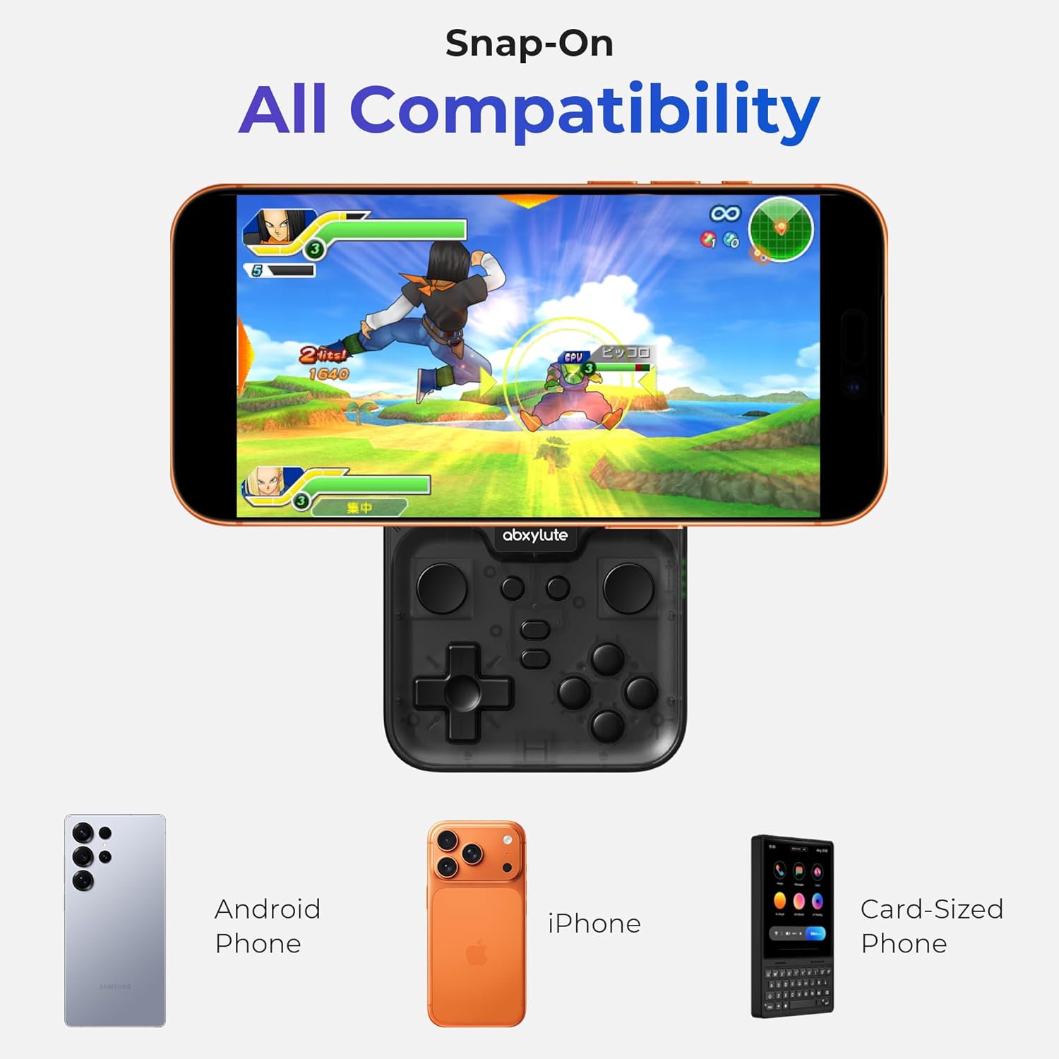 Retro Gaming On Phone - M4 Snap-On Mobiele Gaming Controller voor
