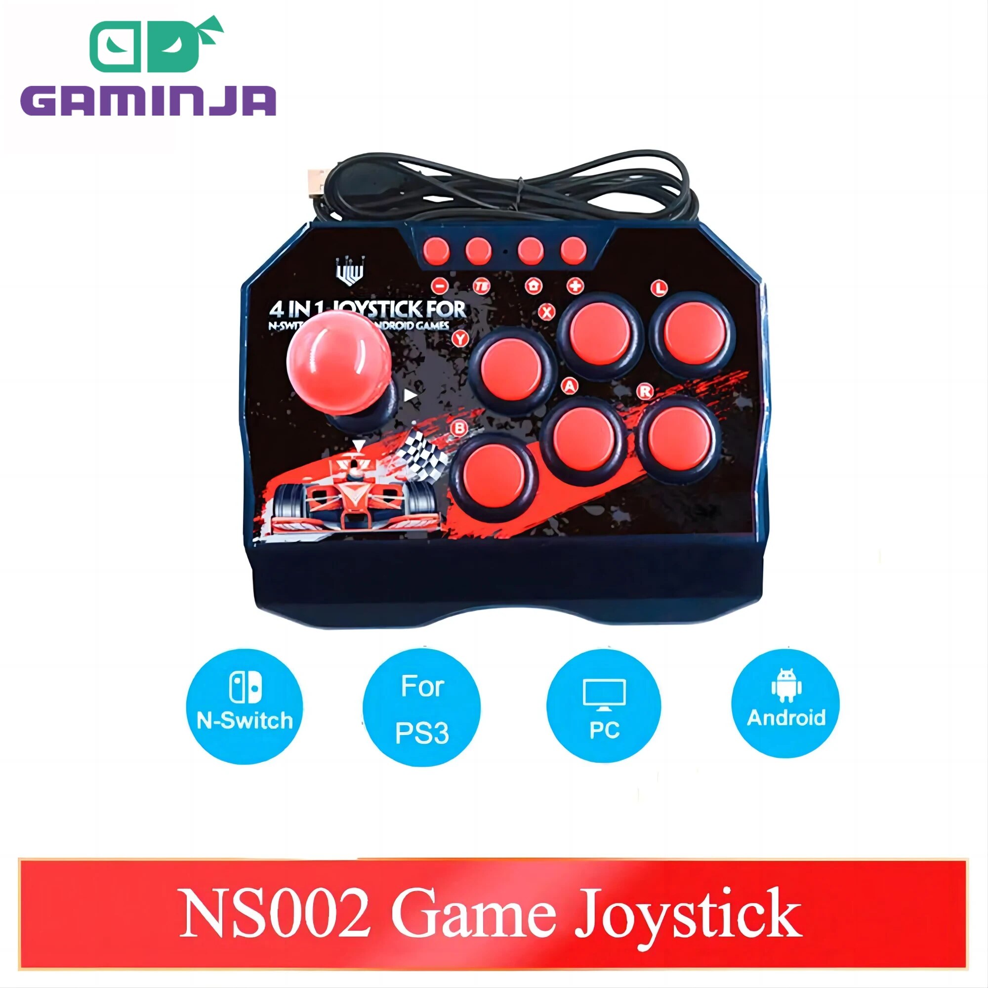 Retro Gaming Ps3 - GAMINJA NS002 4 In 1 Retro