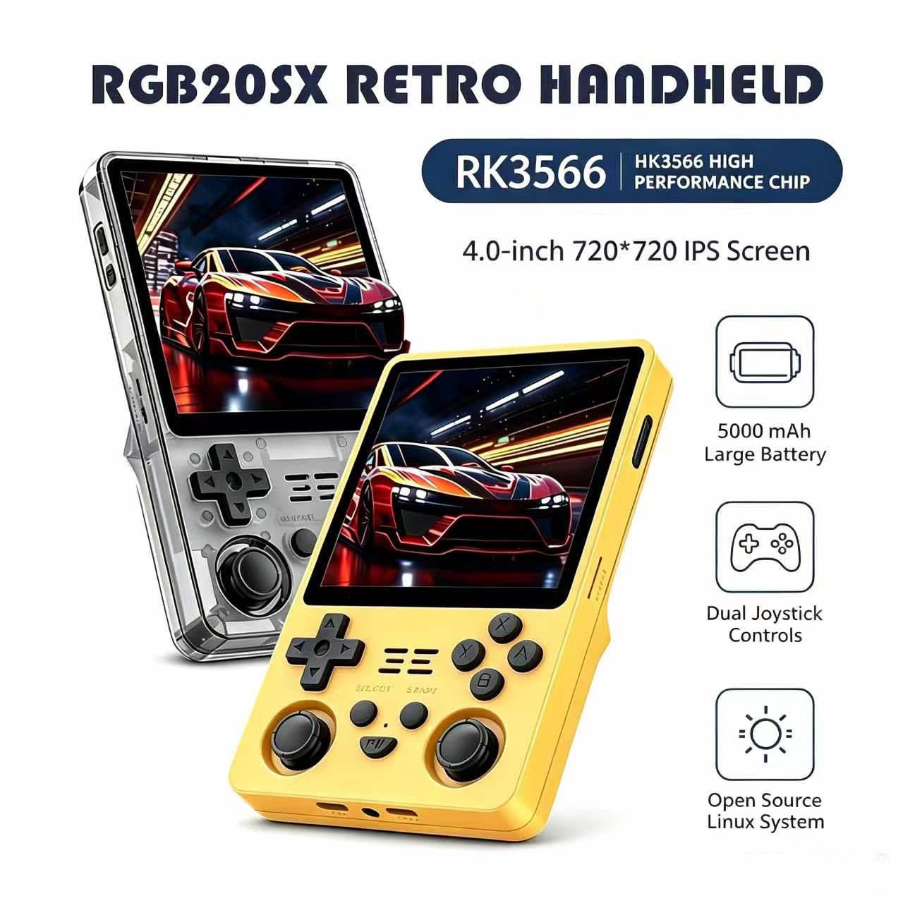 Retro Gaming Gameboy - RGB20SX Retro Pocket Handheld Gameconsole 4.0