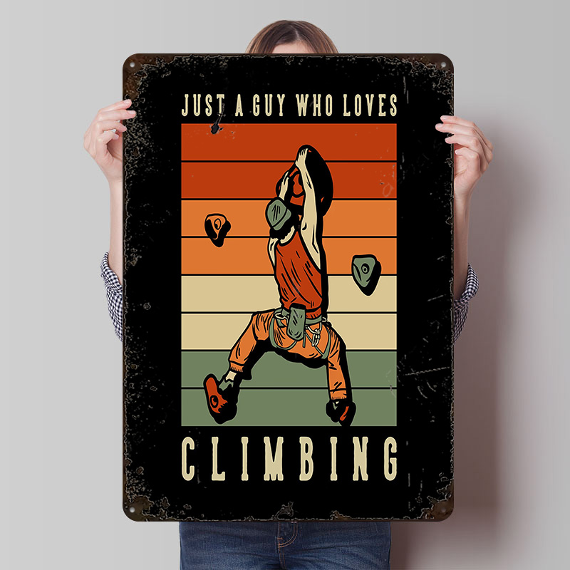 Climbing Guy Retro Sunset Tinp - Retro Gaming Guy recensie en prijs