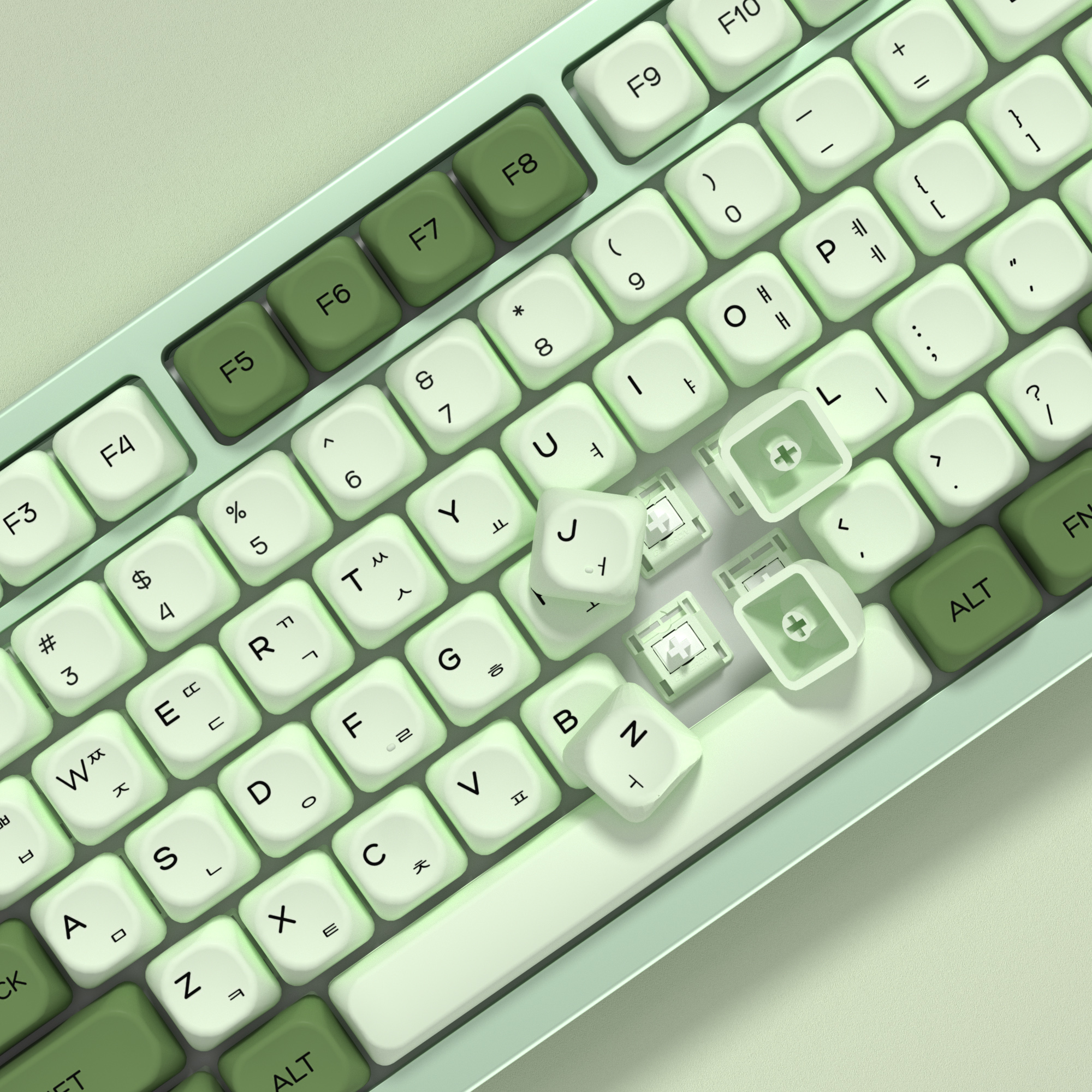 KBDiy Matcha Koreaanse Keycap  - Retro Gaming Mac recensie en prijs