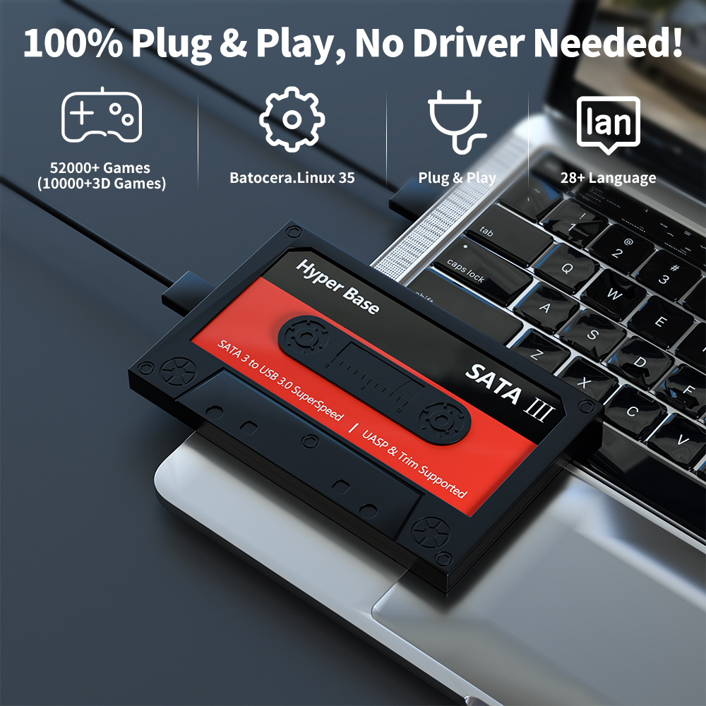 JMachen 500G/2TB Gaming Harde  - Retro Gaming Batocera recensie en prijs