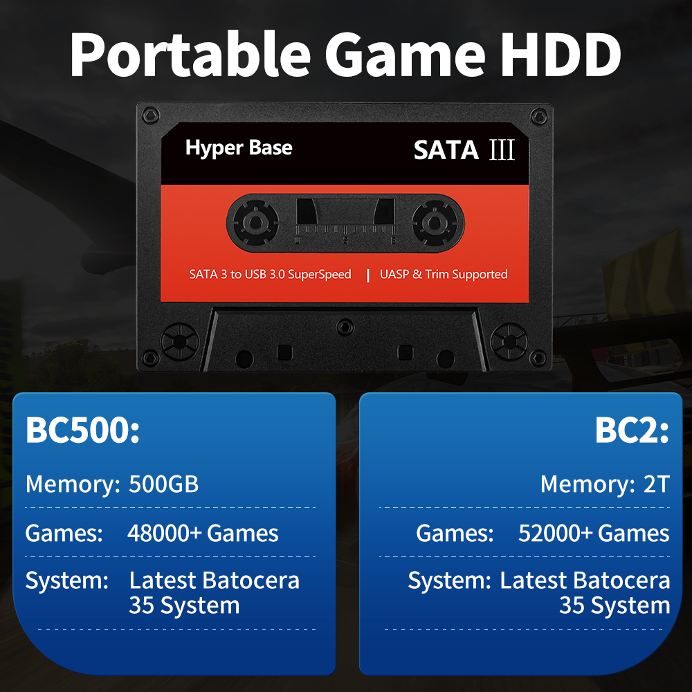 JMachen 500G/2TB Gaming Harde  - Retro Gaming Batocera recensie en prijs