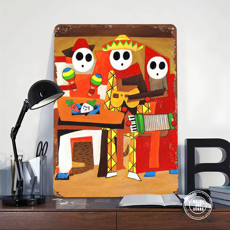 Drie Mariachi Guys Tin Plaque  - Retro Gaming Guy recensie en prijs