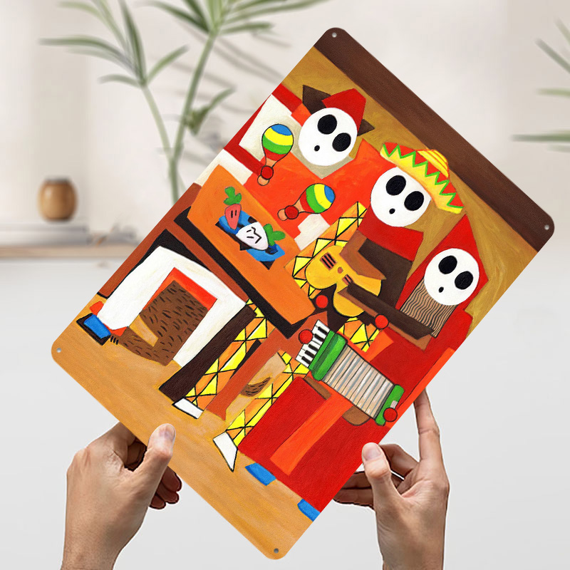 Drie Mariachi Guys Tin Plaque  - Retro Gaming Guy recensie en prijs