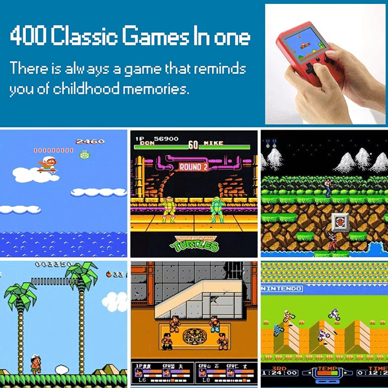 400-in-1 MINI Games Handheld G - Retro Gaming Design recensie en prijs