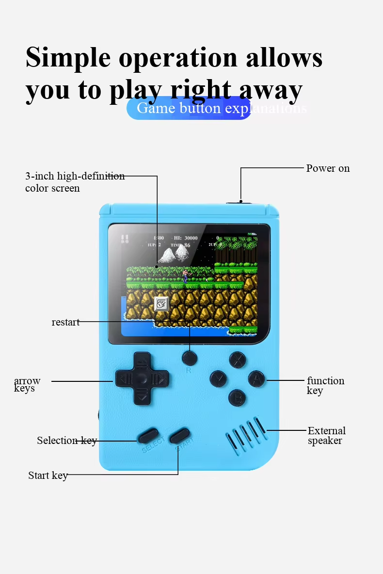 400-in-1 MINI Games Handheld G - Retro Gaming Design recensie en prijs