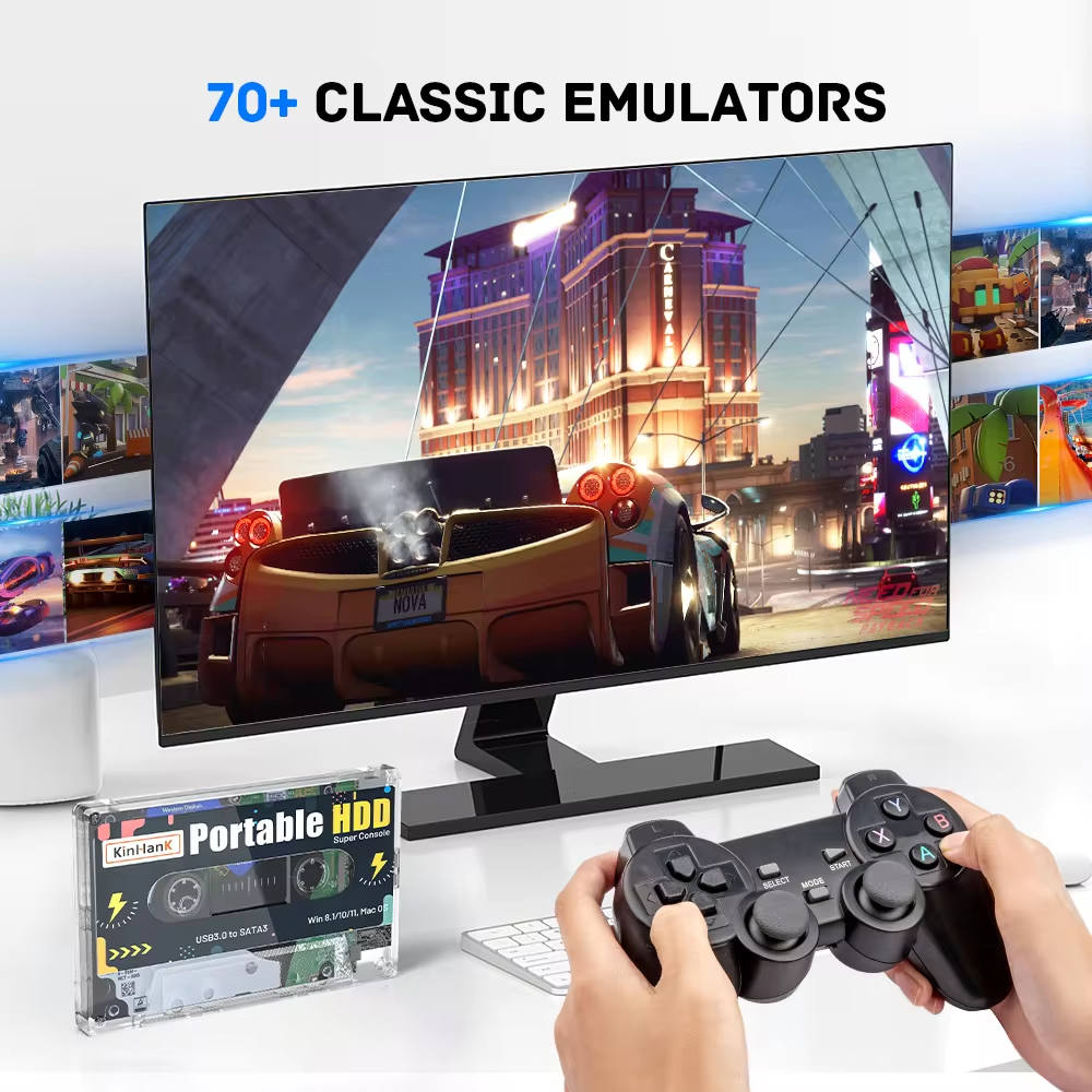 KINHANK Super Console 320G Gam - Retro Gaming Batocera recensie en prijs
