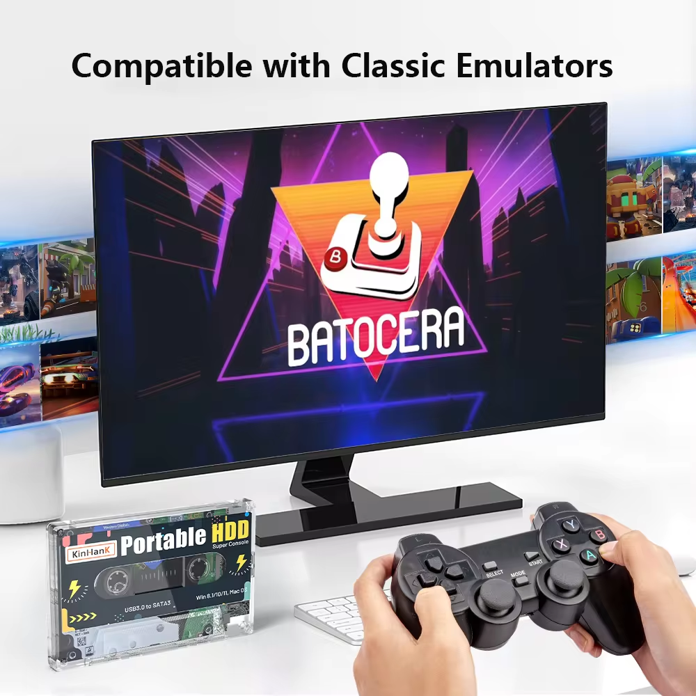 KINHANK Super Console 320G Gam - Retro Gaming Batocera recensie en prijs
