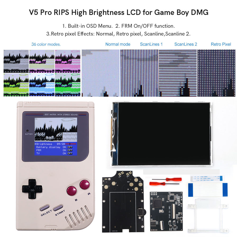 HISPEEDIDO Voor GB Dmg V5 Pro  - Retro Gaming Gameboy recensie en prijs
