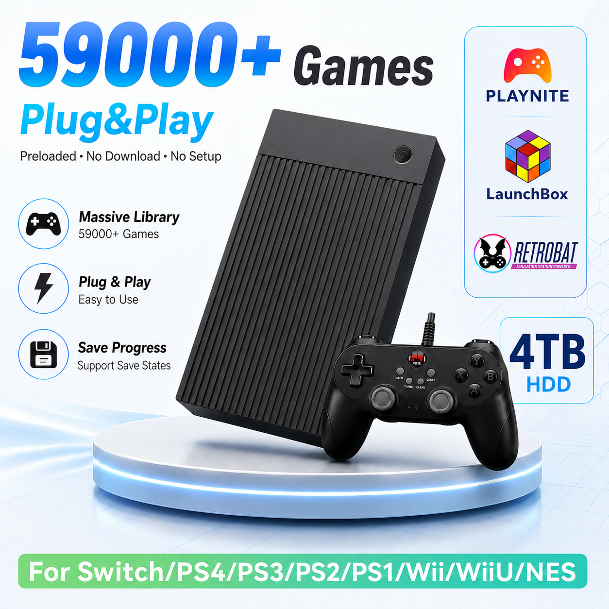Draagbare 4TB Gaming HDD met 5 - Retro Gaming Ps3 recensie en prijs