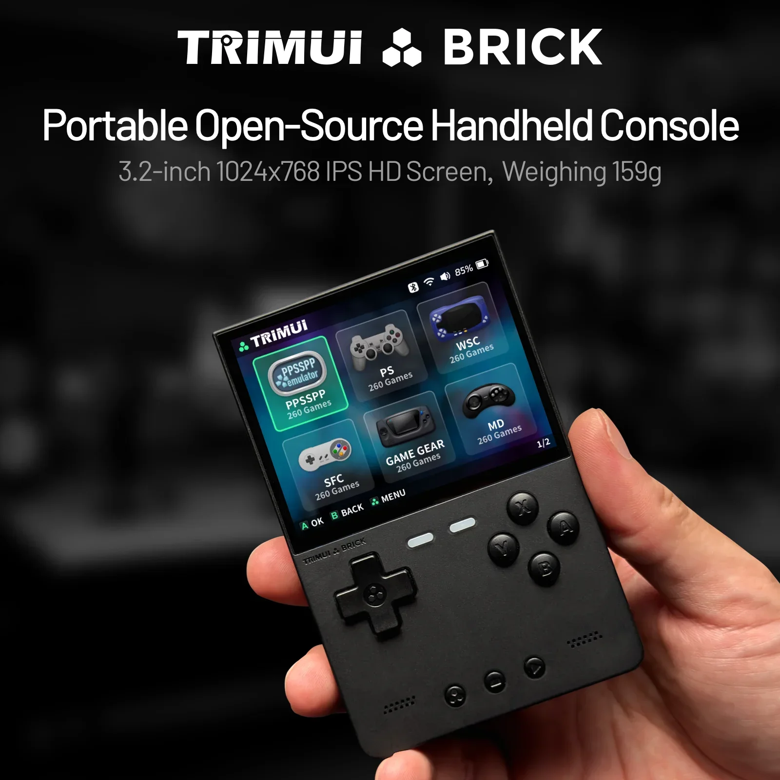 TRIMUI BAKSTEEN Handheld Game  - Retro Gaming Images recensie en prijs