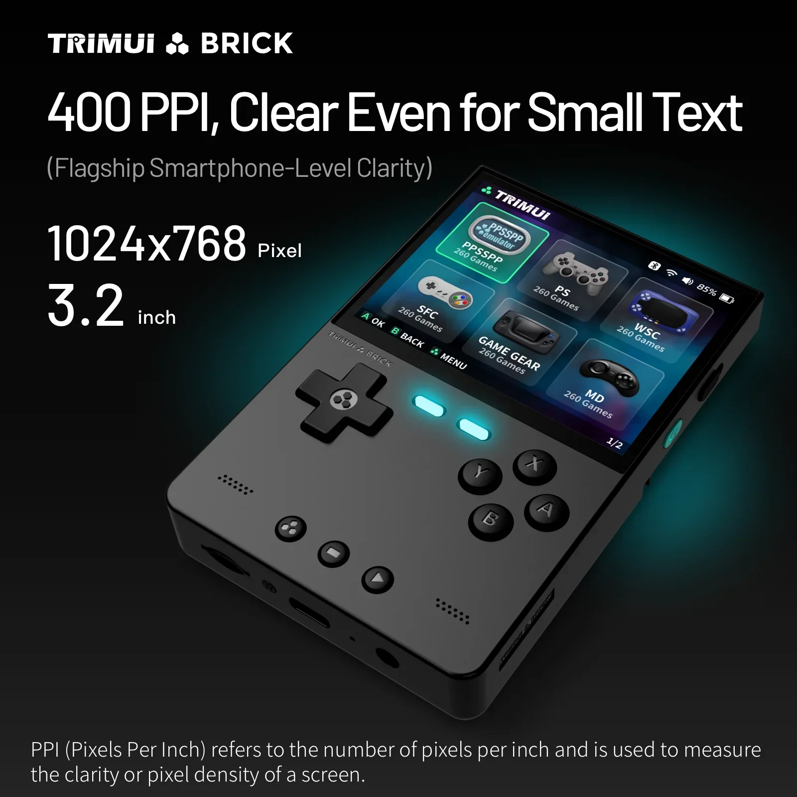 TRIMUI BAKSTEEN Handheld Game  - Retro Gaming Images recensie en prijs