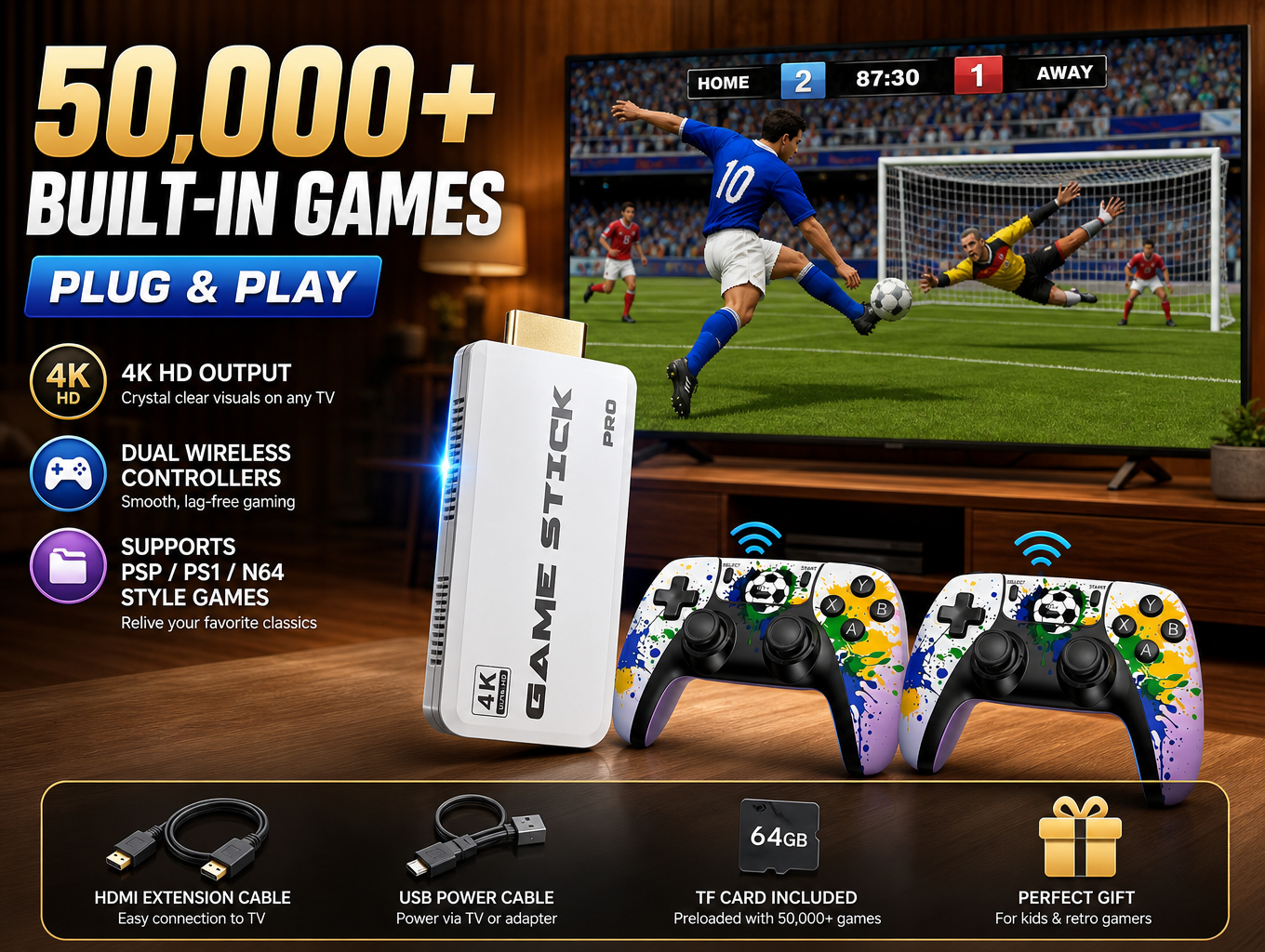 Plug & Play 4K Retro Game Box  - Retro Gaming In 2026 recensie en prijs
