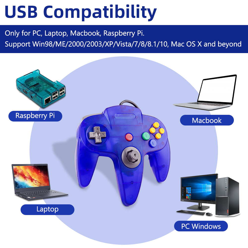 N64-controller Klassieke USB-b - Retro Gaming Mac recensie en prijs