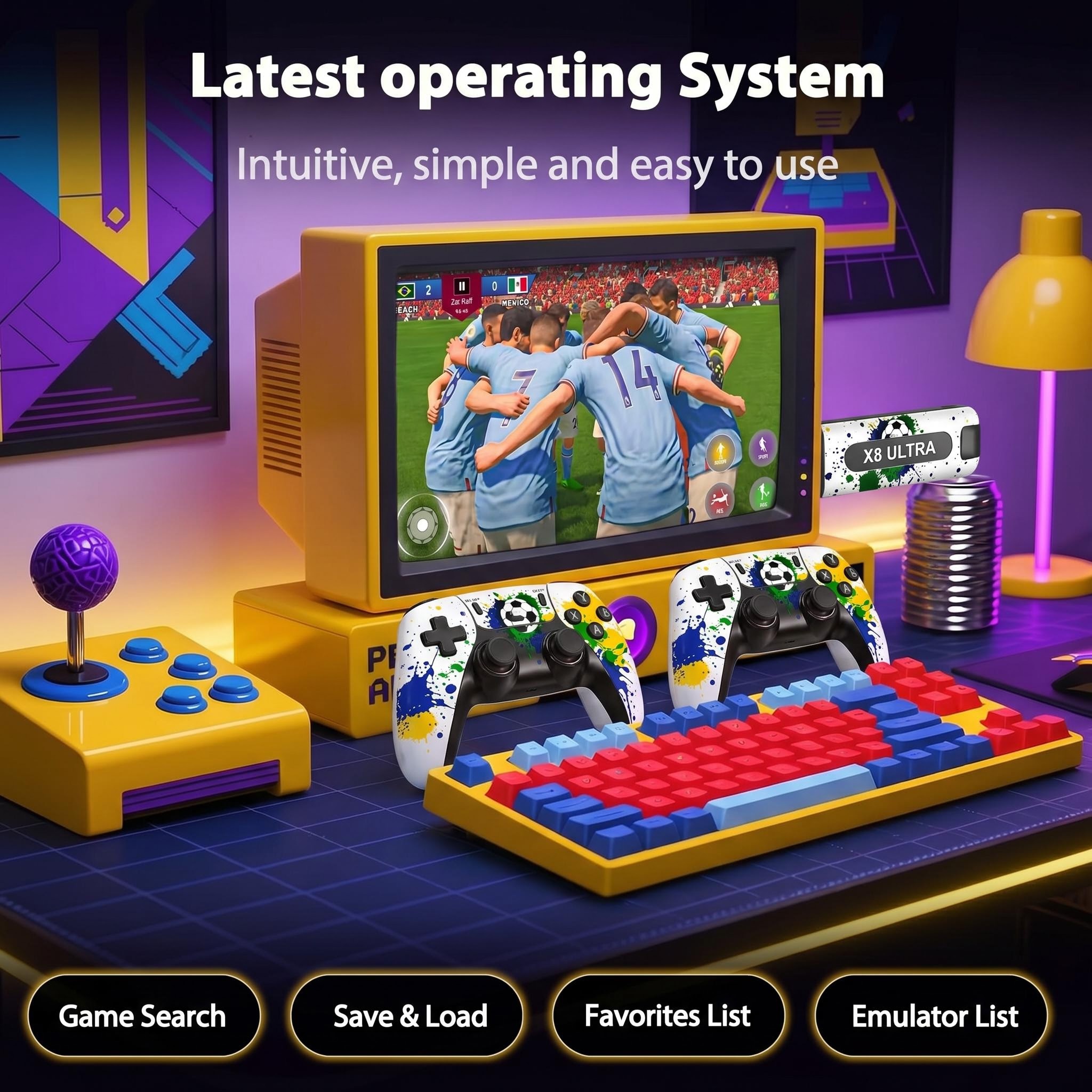 X8 Ultra Football Custom Game  - Retro Gaming Design recensie en prijs